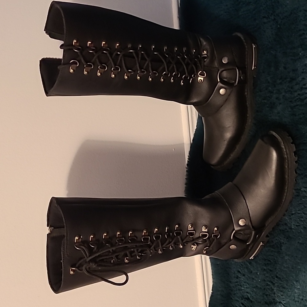 Biker boots Real leather